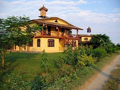 Hotel Sapana Village alojamiento Chitwan Exterior foto